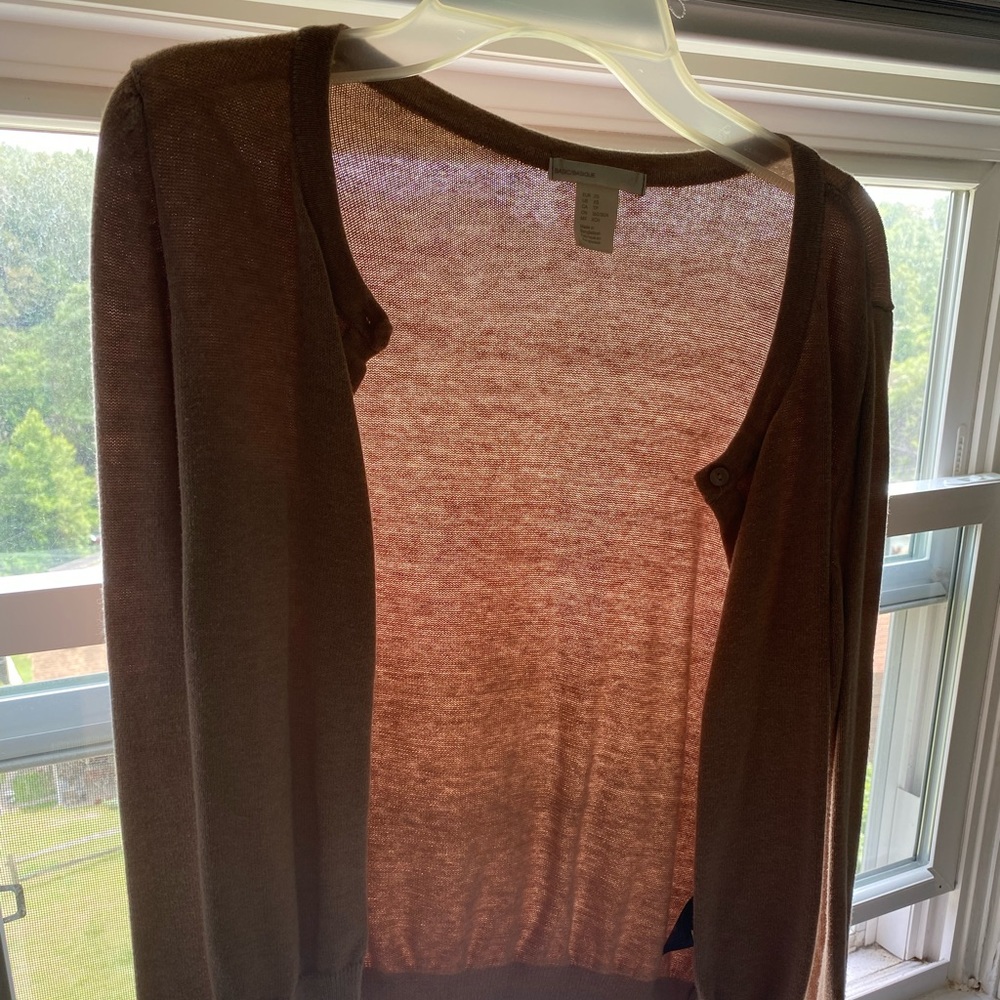 Tan cardigan